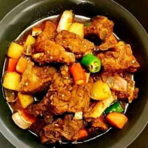 No3(1) 돼지갈비찜 Galbi Jjim [br] Steamed Pork Short-ribs bone