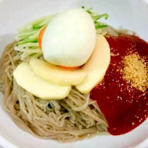 No(35)비빔냉면 bibimnaengmyeon [br] Cold Buckwheat Noodles mixed with Spicy Red Pepper Sauce