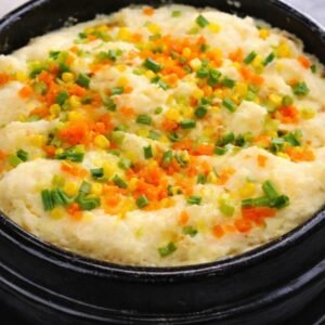 No(60)계란찜 Gyeran-jjim [br]Korean Steamed Egg Soft and fluffy Korean steamed egg