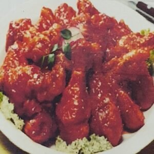 No-11(1)양념치킨 [br] Seasoned Spicy Chicken (Yangnyeom Chicken)