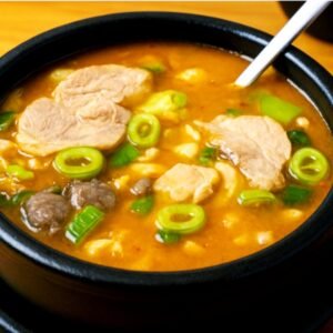 No(46)석모리국밥 Seokmori Gukbap [br] Spicy Cow Head Meat Soup with Rice