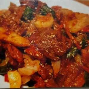 No(5) 주물럭 볶음 [br] Sweet & Spicy Pork  Stir -Fry with Vegetables (Daeji Jumulleok)