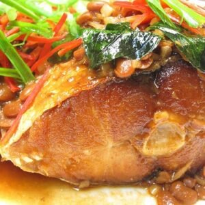 Deep Fried With Dry Saya Beans[br]ငါးတုံးပဲပုတ်ကြော်
