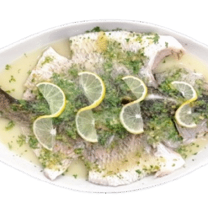 Steamed Whole Fish With Lemon Sauce[br]ငါးကောင်လုံးသံပုရာပေါင်း