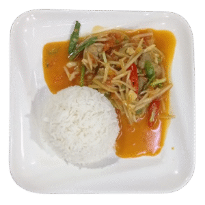 Steamed Rice With Pork Ribs and Bamboo School[br]နံရိုးမျှစ်ချဥ်ထမင်းပေါင်း