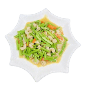 Fried Prawn With Asparagus[br]ပုဇွန်ကညွှတ်ကြော်