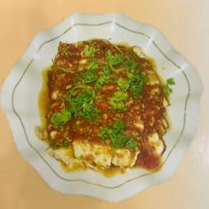 Picked Mustard Salad With Bean Curd[br]ပဲပြားမုန့်ညှင်းချဥ်သုပ်