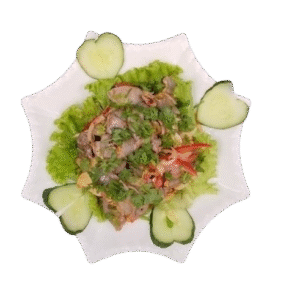 Pork Offel Salad[br]ဝက်အူနု/အူမသုပ်