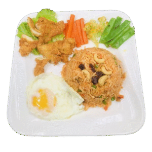 Fried Rice American Style With Chicken or Pork[br]အမေရိကန်ထမင်းကြော်(ကြက်/ဝက်)