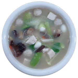 (12) Kinds Soup with (Chicken or Pork)[br](၁၂)မျိုးဟင်းရည်(ကြက်/ဝက်)